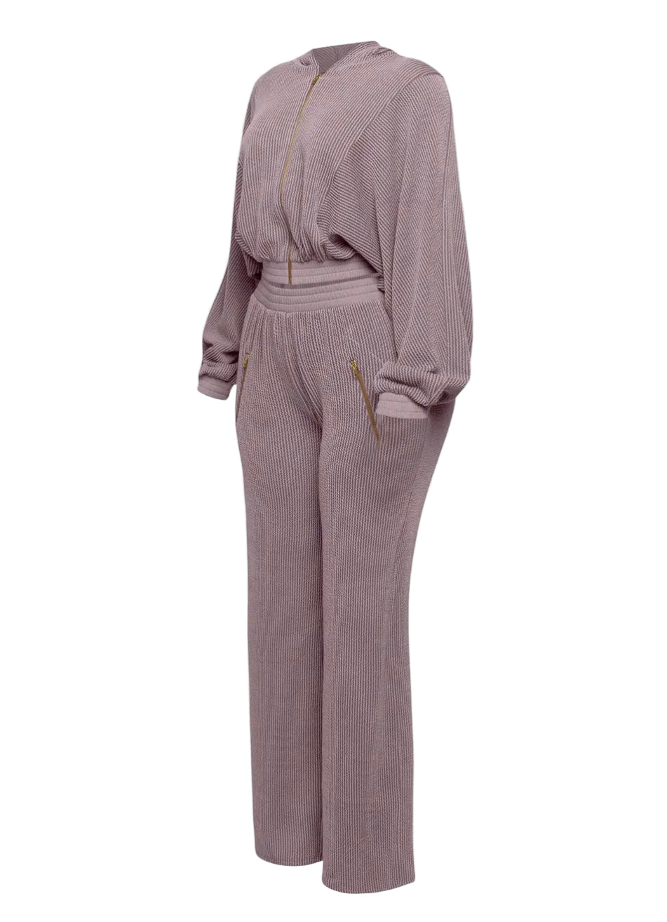 Zip Up Hoodie Pants Set