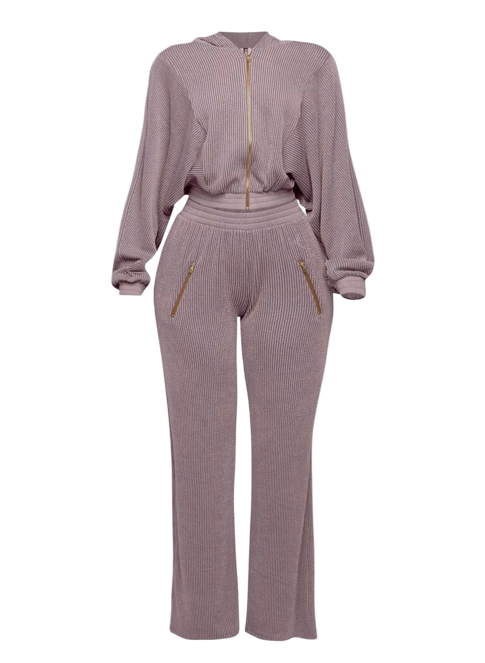 Zip Up Hoodie Pants Set