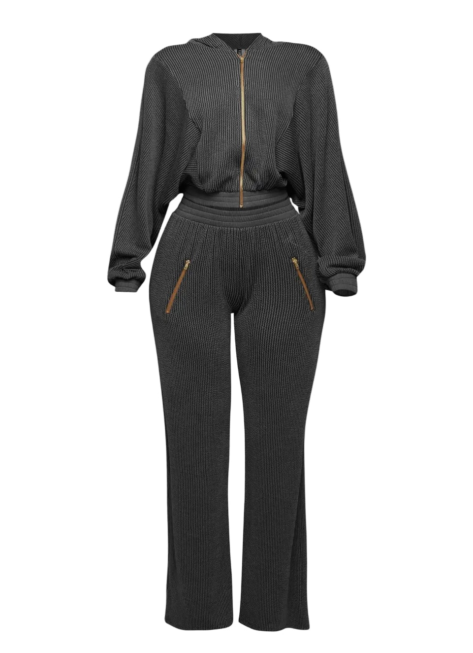 Zip Up Hoodie Pants Set